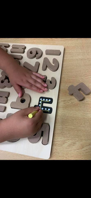 ALPHABET AND NUMBER CHALKBOARD SET - Alphabet & Number Chalkboard Learning Set | Educational Tracing Board for Autism Support | Multi-Sensory Learning Tool